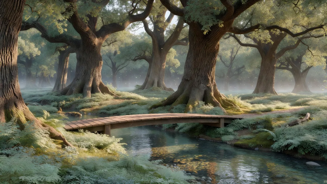 森の木橋
